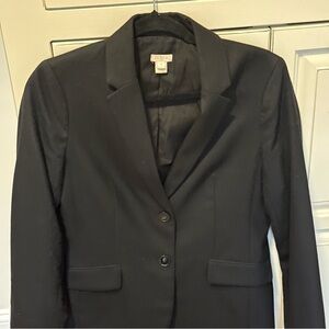 J Crew black blazer size 6 euc